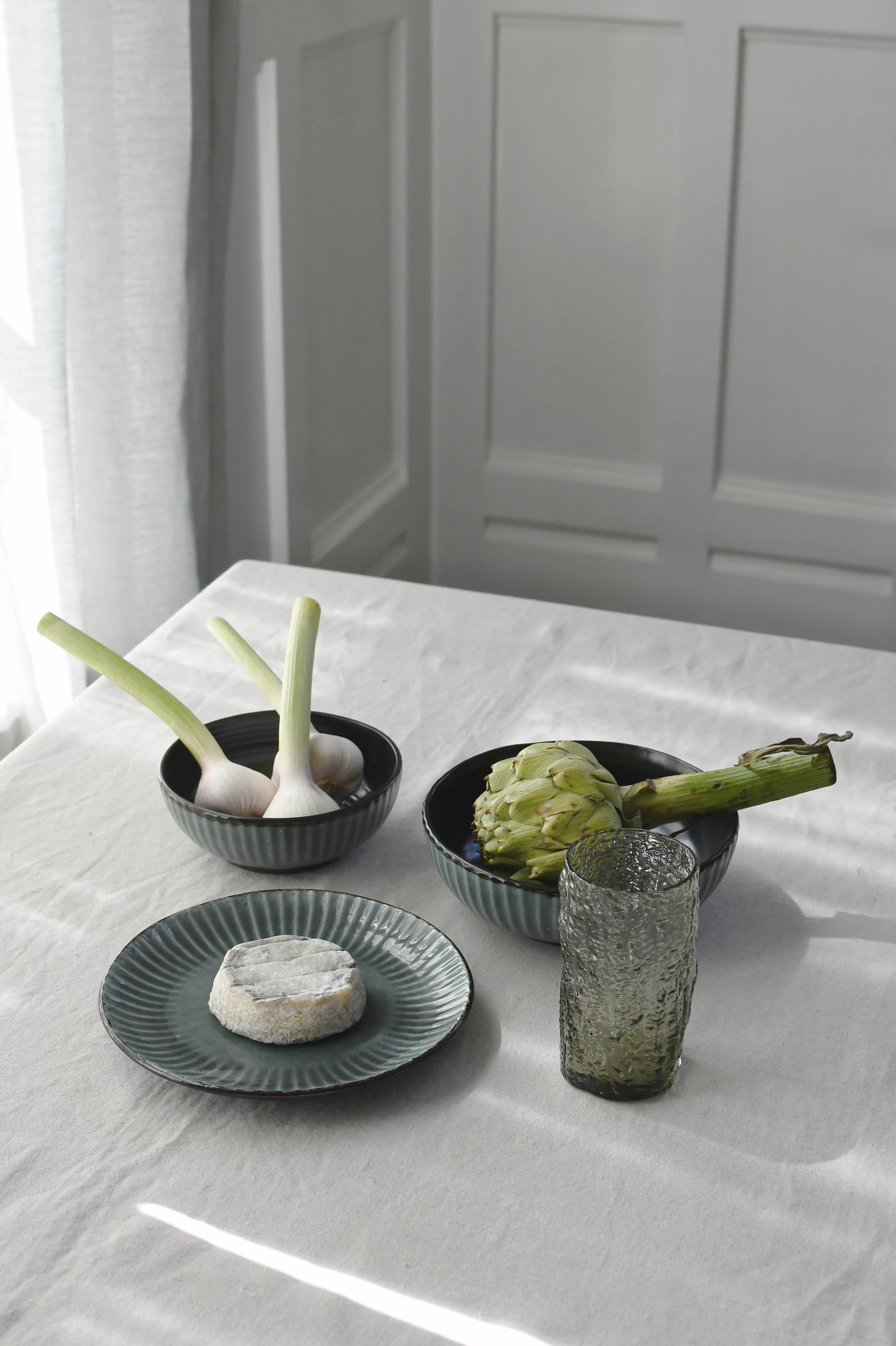 Birch skål, stentøj, grå - Ø15 cm.